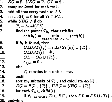 \begin{figure}
{\sf\begin{tabbing}
\hspace{0.5cm} \= \hspace{.5cm} \= \hspace{.5...
...,
then $FL=FL \cup \{T_k\}$ . \\
{20.}\> endwhile
\end{tabbing}}
\end{figure}