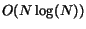 $O(N\log(N))$