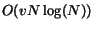 $O(vN\log(N))$